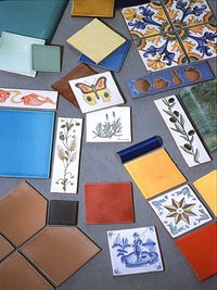 Range of hand made tiles Salernes en Provence